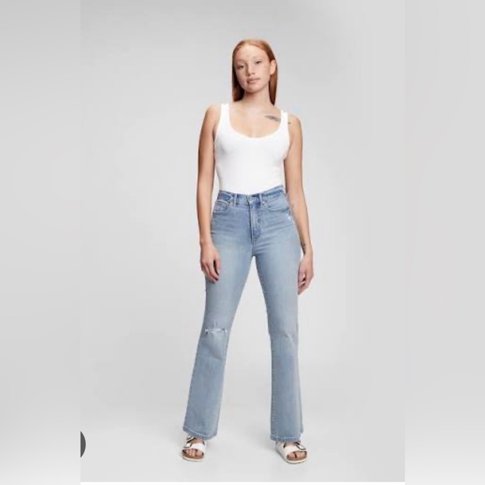GAP Denim 70’s High Rise Flare Jeans